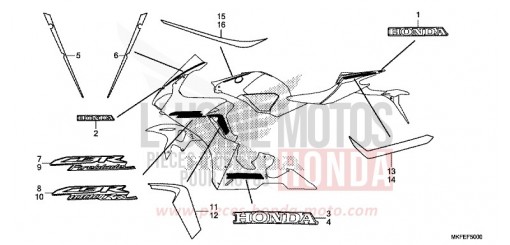 MARQUE/RAYURE (1) CBR1000RAK de 2019